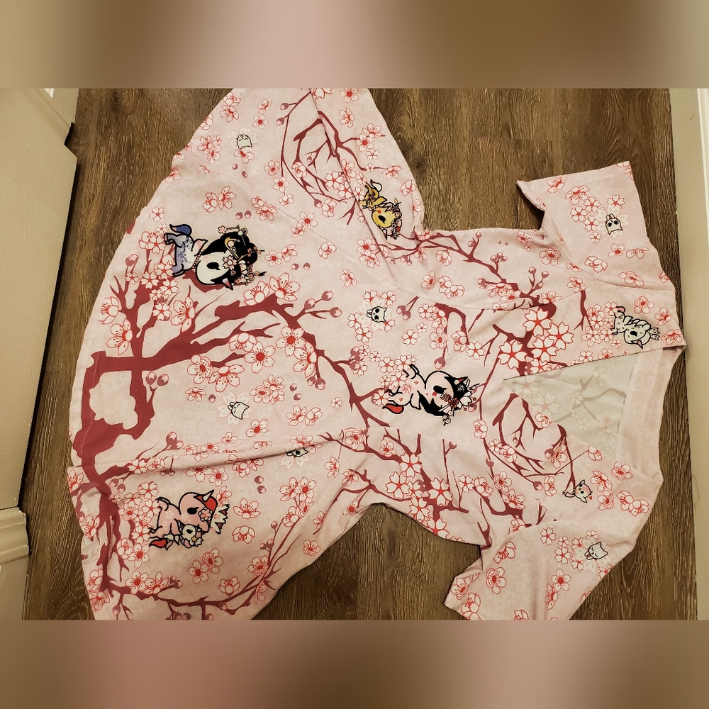 Blackmilk cherry blossom unicorno evil v dress - limited - Picture 3 of 5